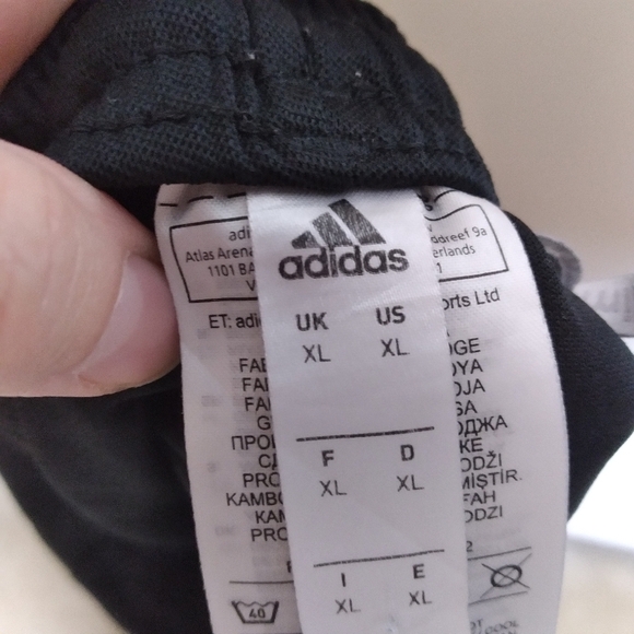 Adidas Men's Black Climalite Breathable Athletic Drawstring Waist Shorts XL - Picture 4 of 10